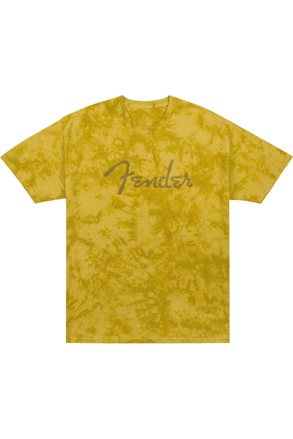 Spaghetti Logo Tie-Dye T-Shirt, Mustard, Small, MODEL #: 9122431306