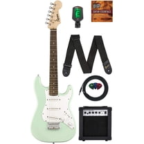 Electric Instrument Current Watt Fender Squier Sonic Stratocaster - Sienna Sunburst Bundle with Tuner ...