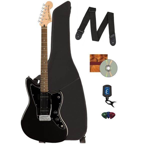 Fender Squier Affinity Jazzmaster - Metallic Black w/ Gig Bag