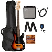 Fender Squier Affinity Precision Bass PJ - 3-Color Sunburst w/ Rumble 15 Amplifier