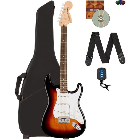 Fender Squier Affinity Stratocaster - 3-Color Sunburst w/ Gig Bag