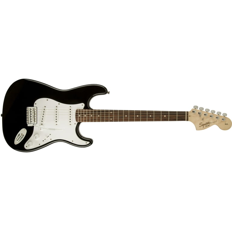 ギター Squier Affinity Stratocaster Black Squier Affinity Series Stratocaster Electric Guitar - Black