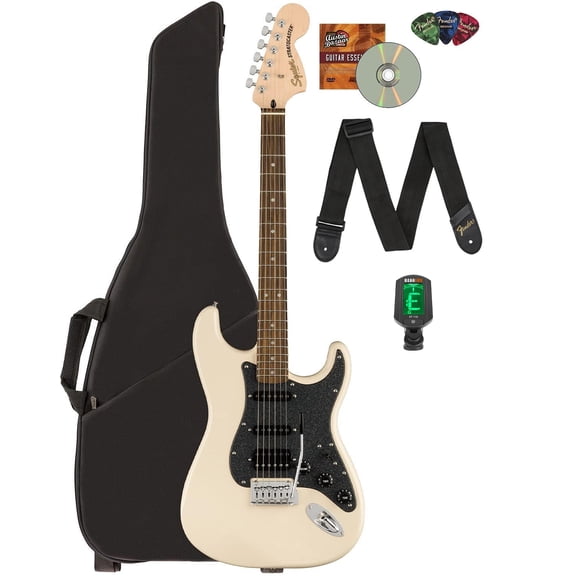 Fender Squier Affinity Stratocaster HSS - Olympic White w/ Gig Bag