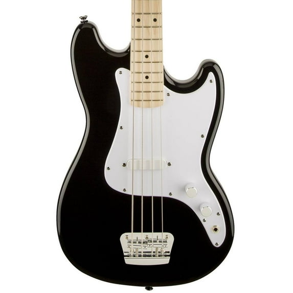 Fender Squier Bronco Electric Bass Guitar, Black, 30"
