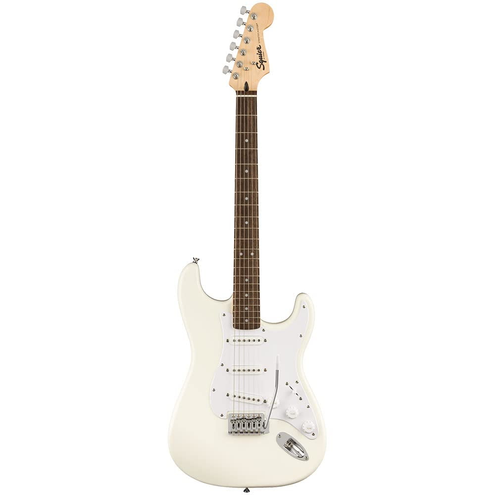 Fender Squier Bullet-SSS-AWT 0370001580 Right Handed Bullet Strat with  Tremolo (Arctic White)