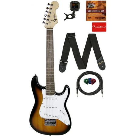 Fender Squier Mini Strat Electric Guitar - Sunburst w/ Tuner