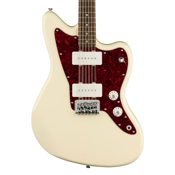 Fender Squier Paranormal Jazzmaster XII - Laurel Fingerboard - Tortoiseshell Pickguard - Olympic White