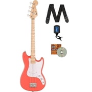 Fender Squier Sonic Bronco Bass - Tahitian Coral w/ Tuner