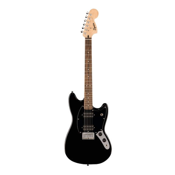 Fender Squier Sonic Mustang HH with Laurel Fingerboard and Black Pickguard (Black)