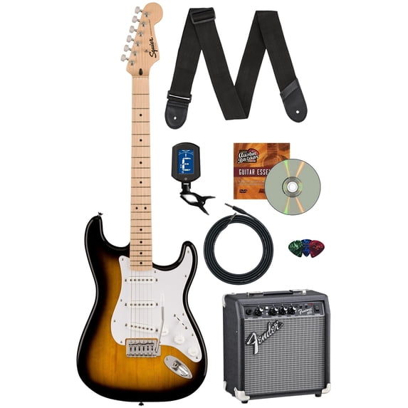 Fender Squier Sonic Stratocaster - 2-Color Sunburst w/ Frontman 10G Amp