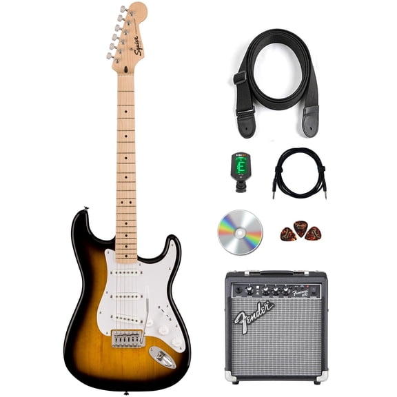 Fender Squier Sonic Stratocaster - 2-Color Sunburst w/ Frontman 10G Amp