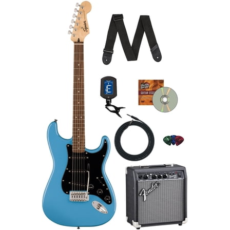 Fender Squier Sonic Stratocaster - California Blue w/ Frontman 10G Amplifier