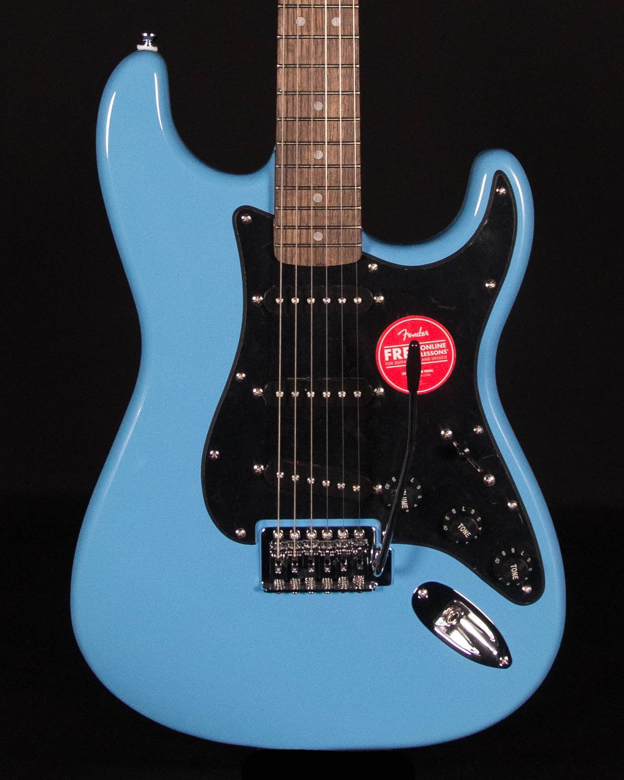 Fender Squier Sonic Stratocaster Electric Guitar, California Blue, Maple Neck