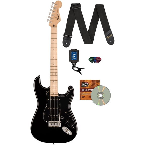 Fender Squier Sonic Stratocaster HSS - Black w/ Tuner