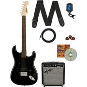 Fender Squier Sonic Stratocaster - California Blue Bundle with Tuner, Strap, Picks, and Austin Bazaar Guitar DVD