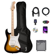 Fender Squier Sonic Stratocaster Pack - 2-Color Sunburst w/ Frontman 10G Amplifier