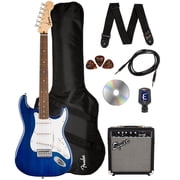 Fender Squier Sonic Stratocaster - Sapphire Blue Transparent w/ Frontman 10G Amplifier