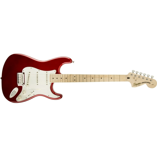 Fender Squier Standard Stratocaster Electric Guitar, Maple Fingerboard ...