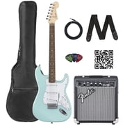 Fender Squier Stratocaster - Daphne Blue w/ Frontman 10G Amplifier