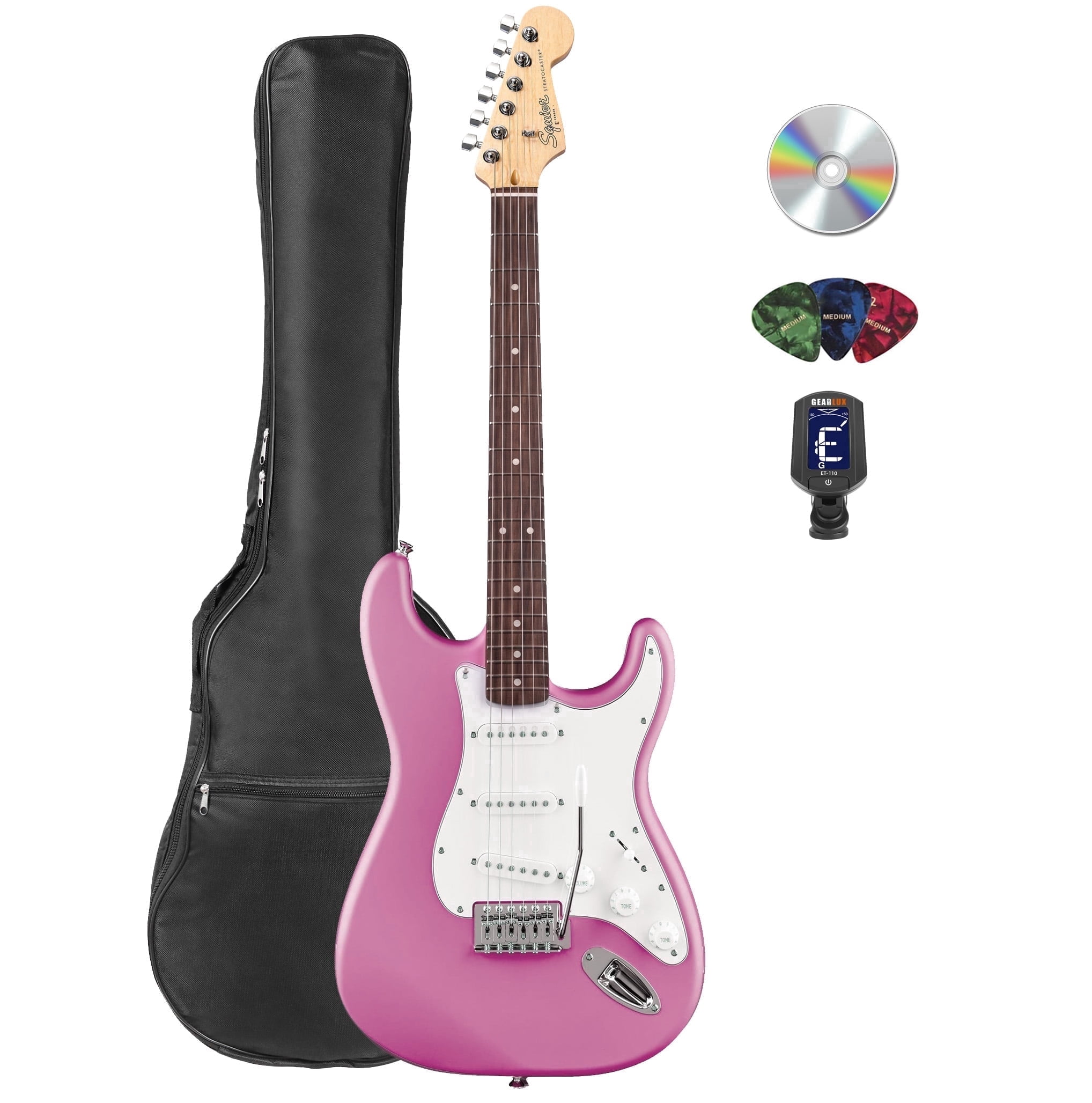 Fender Squier Stratocaster - Flash Pink w/ Gig Bag