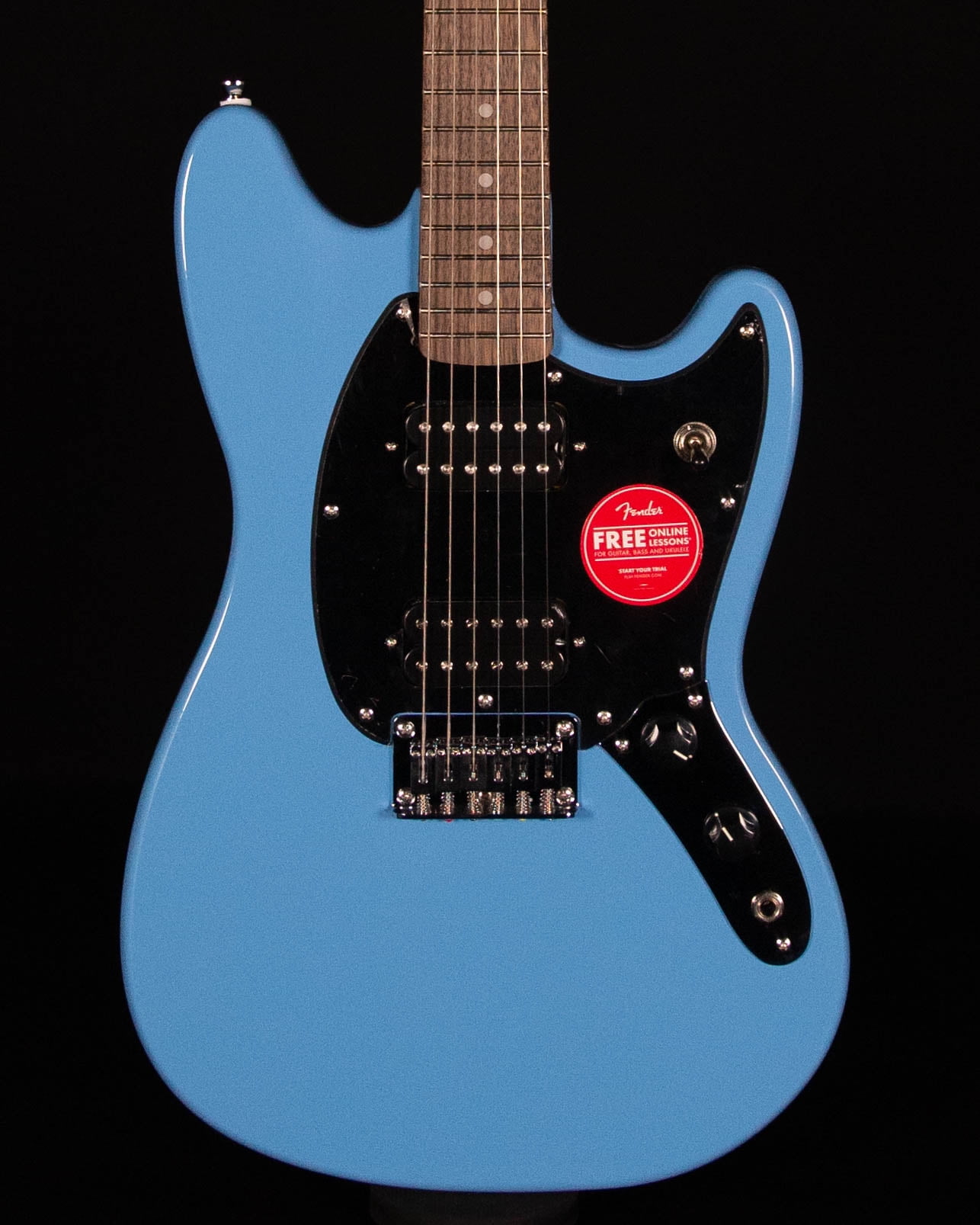Fender Squire Sonic Mustang Electric Guitar, California Blue