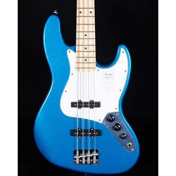 Fender Standard Jazz Bass 4-String Right-Handed Bass Guitar with Poplar Body, Maple Neck, and Maple Fingerboard (Aqua Marine Metallic)