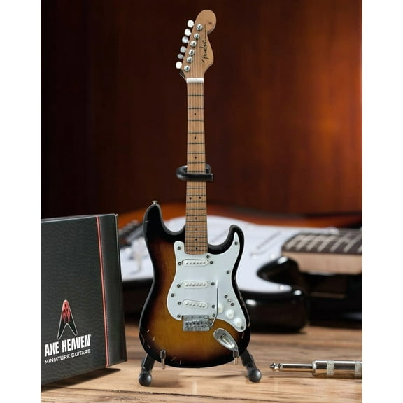 Axe Heaven Fender Stratocaster Brownie Signature Mini Guitar Replica Collectible FS-025