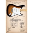 thumbnail image 1 of Fender - Stratocaster Patent Wall Poster, 14.725" x 22.375", 1 of 4