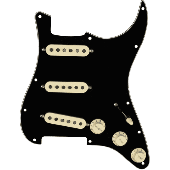 Fender Tex-Mex Loaded Stratocaster Pickguard, Black