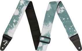Fender Tie Dye Acid Wash Strap, Teal, 2"