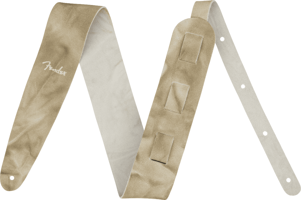 Fender Tie Dye Leather Strap, Natural