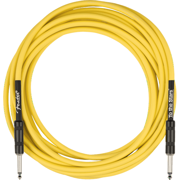Fender Tom DeLonge 18.6' To The Stars Instrument Cable, Graffiti Yellow