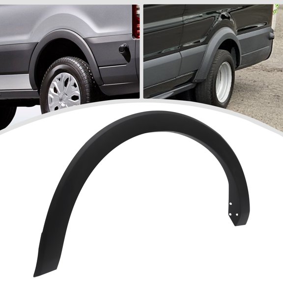 Fender Trim Rear Left Custom Fit for Ford Transit 150/250/350 2015-2022 All Submodels, PP Material, Direct Replacement