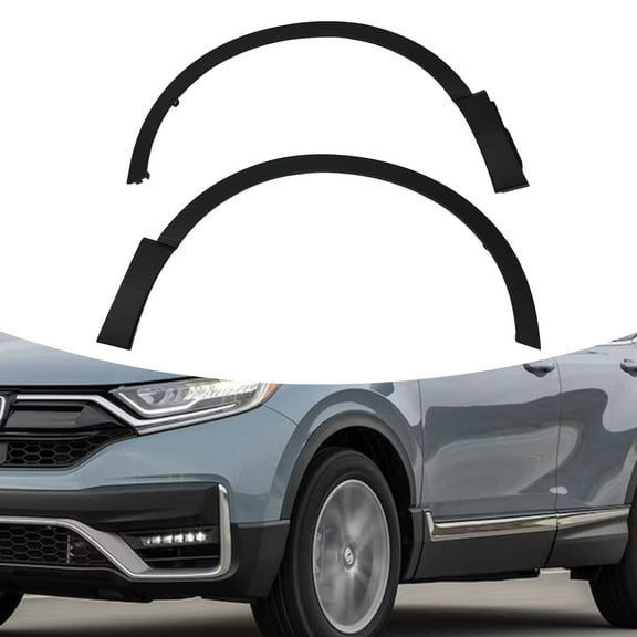 Fender Trim Set for 2017-2022 Honda CR-V, Left & Right, OEM Replacement, Black PP Material, Direct Installation