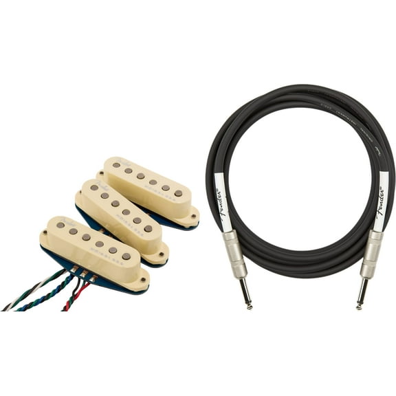 Fender Ultra Noiseless Vintage Stratocaster Pickups w/ Instrument Cable