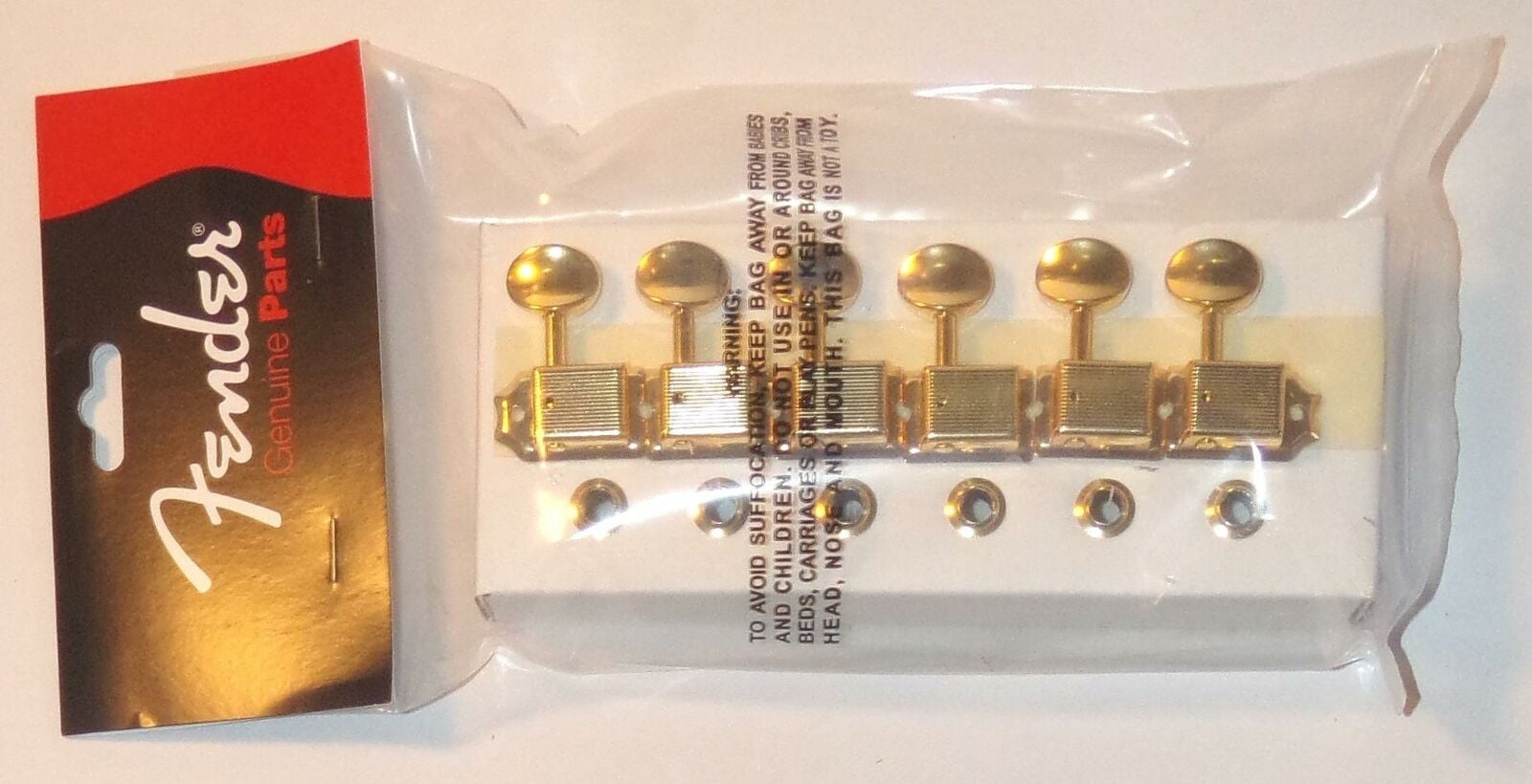 Fender® Vintage Style Gold Strat/Tele Tuners~10mm Conversion Bushings~Brand New