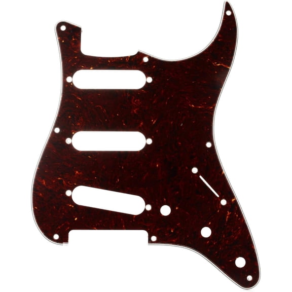 Fender Vintage-Style Pickguard, Stratocaster, 8-Hole - Tortoise Shell Tortoise Shell Stratocaster - 8 Hole Modern Pickguard