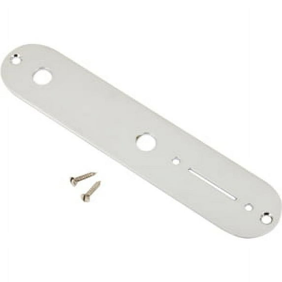 Vintage Telecaster Control Plate, 2-Hole (Chrome)