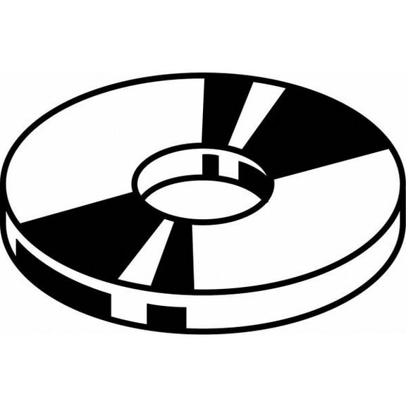 Fender Washer, Fits Bolt Size 1/4" , Steel Zinc Plated Finish, 100 PK(U38210.025.0100)