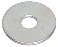 Fender Washer, For Screw Size 1/4" ,Steel Zinc Plated Finish, 100 PK