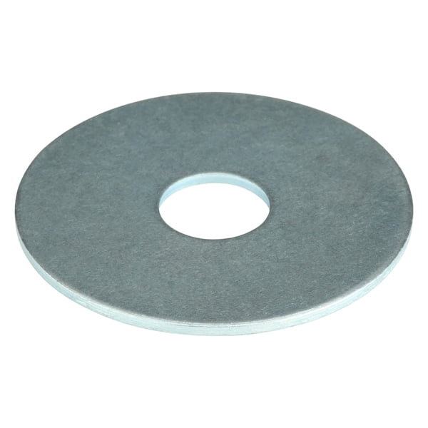 Fender Washer, Fits Bolt Size 3/8" , Steel Zinc Plated Finish, 100 PK(U38210.037.0150)