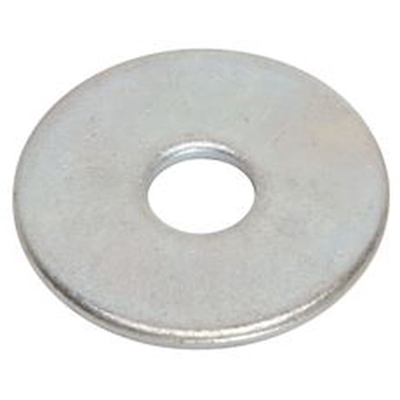 Fender Washer, For Screw Size 5/16" ,Steel Zinc Plated Finish, 100 PK