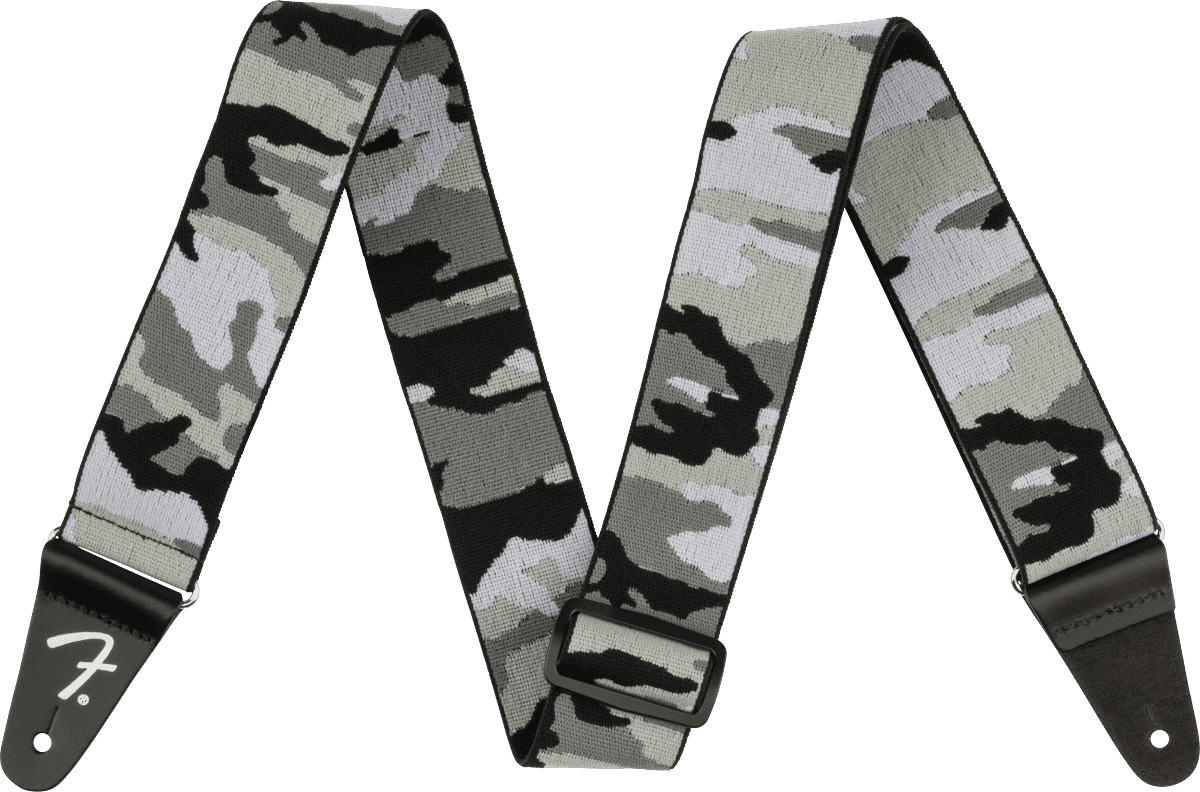 Fender Weighless Elastic Guitar Strap, Winter Camo Part Number #0990685176