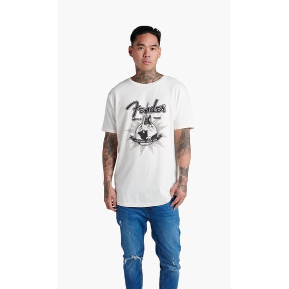 Fender World Tour T-Shirt, Vintage White, X-Large