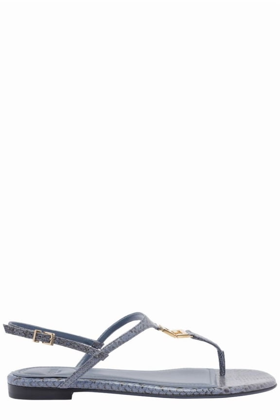 Blue Sandals With Elegant Strap Design Blue (Women's)