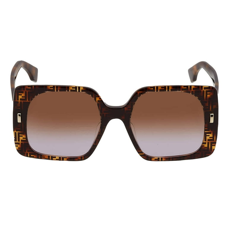 Fendi Brown Gradient Square Ladies Sunglasses FE40036U 55F 53 Walmart