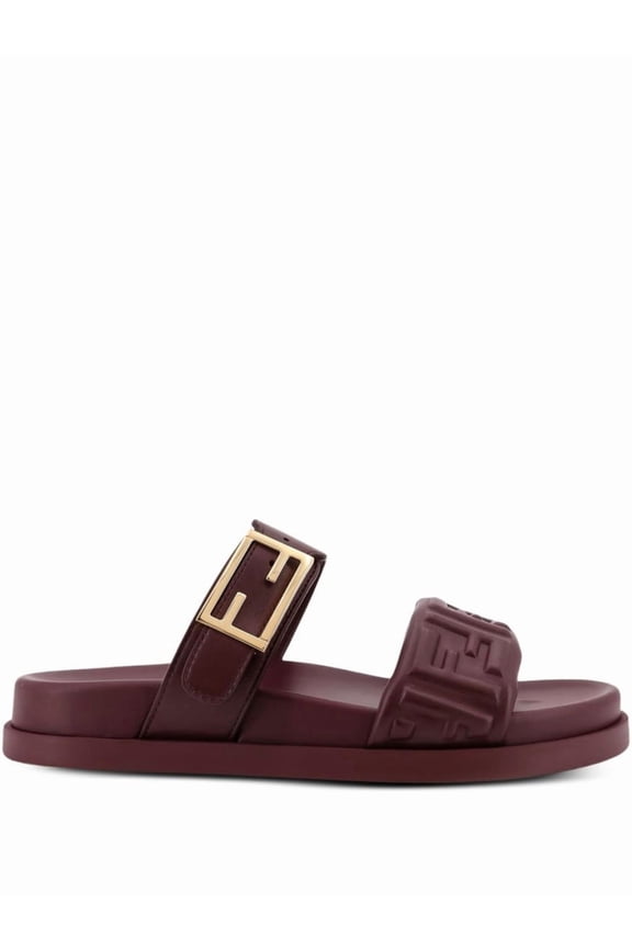 Burgundy Flat Shoes Black (Women's)