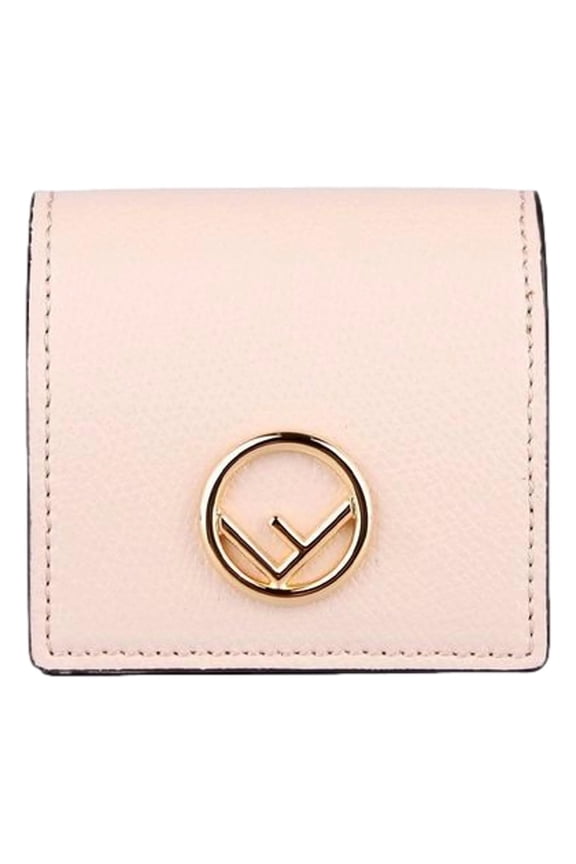 Calf Leather F Logo Poudre Pink Leather Coin Case 8M0459