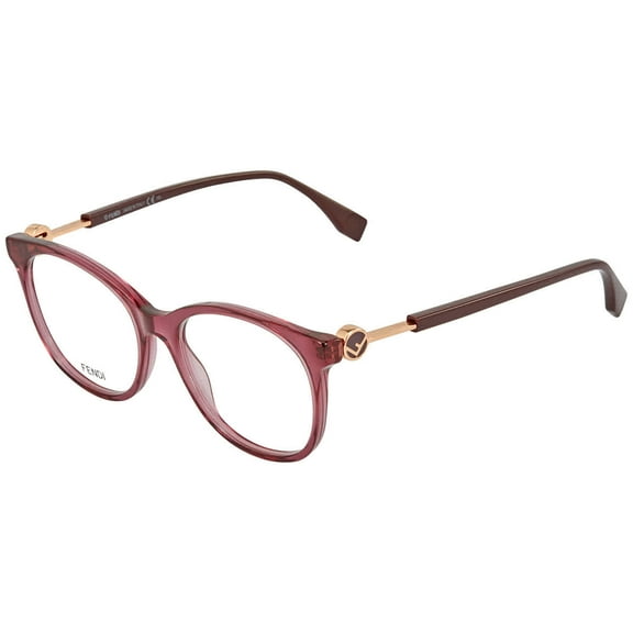 Fendi Demo Oval Ladies Eyeglasses FF 0393 00T7 52/17