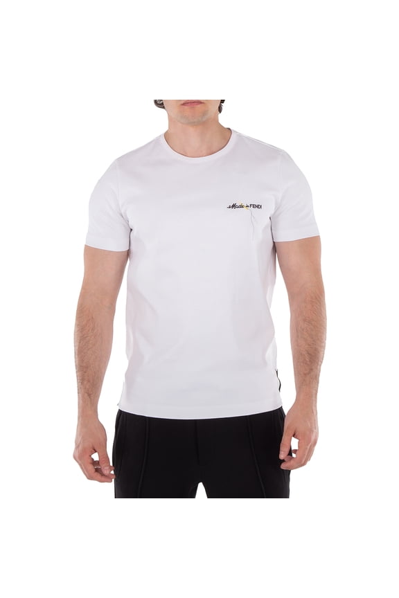 Embroidered Logo Crew Neck T-Shirt, Size Small